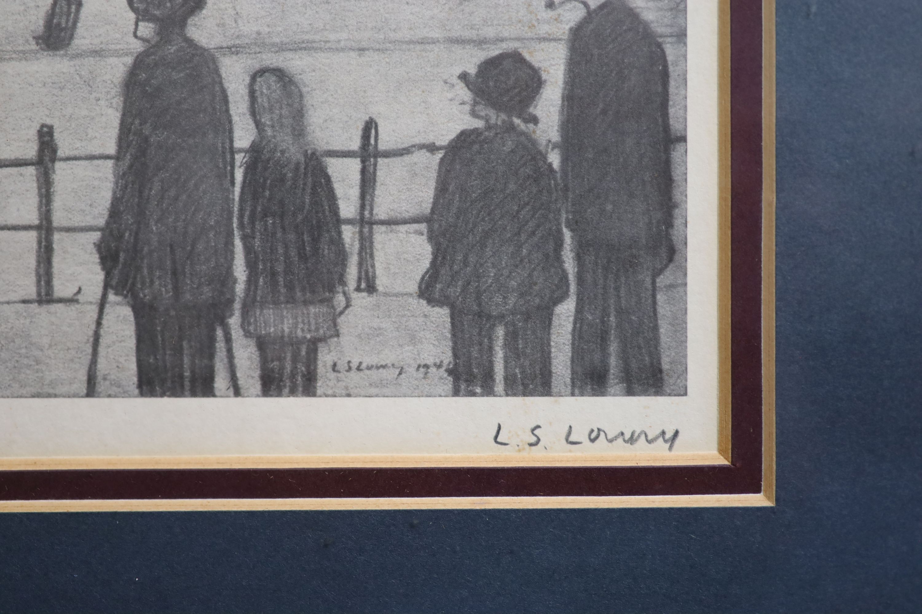 Laurence Stephen Lowry (1887-1976), The Football Match, 25 x 36cm.